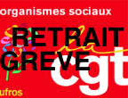 CGT sociaux grève jusqu'au retrait