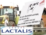 Lactalis producteurs lait manif