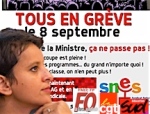 Vallaud Belkacem appel syndicats grève 8-09-2016